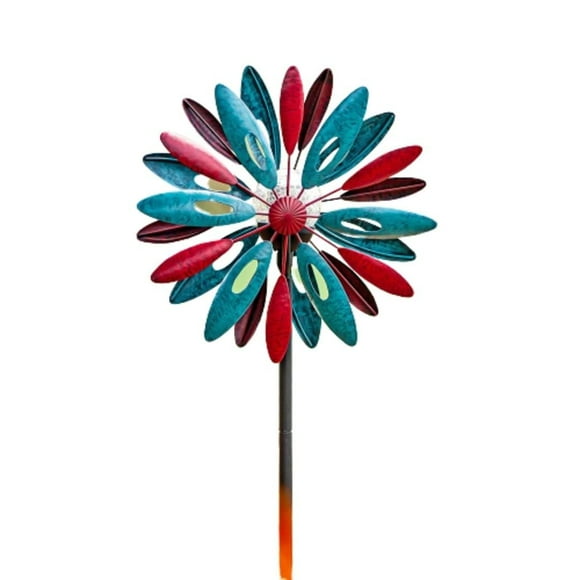 SteadyDoggie 1.9M Solar Wind Spinner Solstice Multi-Color LED Lighting