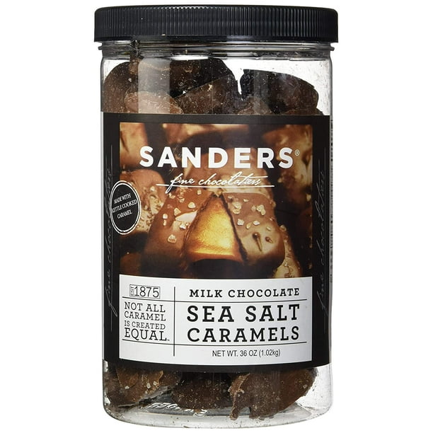 Sanders Milk Chocolate Sea Salt Caramels 36 Oz. (2.25 lb)