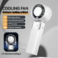 thumbnail image 4 of Juyafio Cutting-Edge Tech with 199 Speed Cooling Portable Small  Fan&Handheld Fan,Foldable Desktop Fan,4000mAh, USB Rechargeable And Quiet Personal Fan For Home, Office, Travel & Outdoor Use (White), 4 of 18