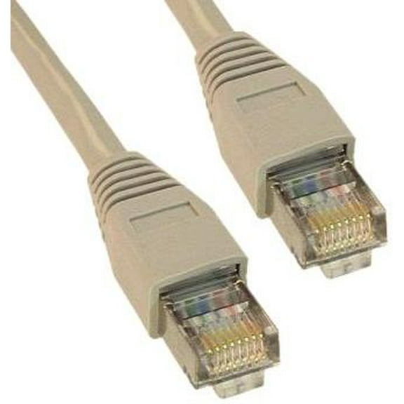 IEC M67468-07 RJ45 4Pr Cat 6 Shielded Patch Cord with Molded Snag Free Strain Relief GRAY 7'