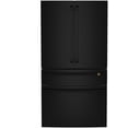 thumbnail image 3 of Cafe Cje23dpw 36" Wide 23.2 Cu. Ft. Energy Star Certified Bottom Freezer - Matte Black /, 3 of 7