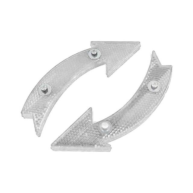 Almencla 2Pcs Réflecteurs de Rayons Réflecteurs de Roue de Vélo pour le Cyclisme de Nuit Blanc