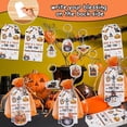 thumbnail image 4 of Serencatcher 72pcs Halloween Party Favors, 24pcs Black Orange Halloween Baby Shower Birthday Party Decorations Include Arcylic Keychains Thank You Gift Tags Organza Bags for Retro Happy Halloween, 4 of 6