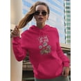 thumbnail image 2 of Good Mood Daisies W Froggie Hoodie Women -Image by Shutterstock, Female 3X-Large, 2 of 4