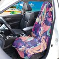 thumbnail image 3 of Uourmeti Watercolor Floral Car Seat Cover Towel, Microfiber Terry Cloth, Anti Slip Machine Washable for Cars, Vans and SUVs, 3 of 7