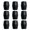 Type C, variant on CEORPER 9Pcs Rubber Guitar Holder Foot Protectors Replacement Mic Holder Foot Pad Set