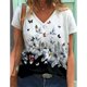 thumbnail image 1 of Camisetas con estampado 3d para mujer, ropa informal holgada con estampado de mariposa, Tops básicos Harajuku con cuello en V 5xl, verano 2023, 1 of 4