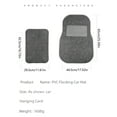 thumbnail image 3 of 4-Piece PVC Flocking Car Floor Liners Set Anti-Slip Base All-Season for Cars SUVs Trucks, 3 of 9
