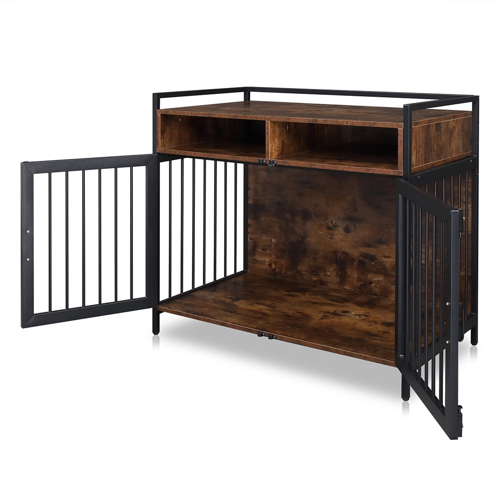 Kadyn Heavy Duty Anti-Chew Dog Kennel Furniture with Divider, Furniture Style Dog Crate for Two Small Dog,Basic Dog Cage with Storage Shelves,Double Door and Double Lock,(38.6 ") Kadyn Heavy Duty Anti-Chew Dog Kennel Furniture with Divider, Furniture Style Dog Crate for Two Small Dog,Basic Dog Cage with Storage Shelves,Double Door and Double Lock,(38.6 ")