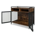 thumbnail image 6 of Kadyn Heavy Duty Anti-Chew Dog Kennel Furniture with Divider, Furniture Style Dog Crate for Two Small Dog,Basic Dog Cage with Storage Shelves,Double Door and Double Lock,(38.6 "), 6 of 7