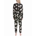 thumbnail image 2 of DKNY womens  2pc Top & Jogger Lounge Set, l, Black, 2 of 3