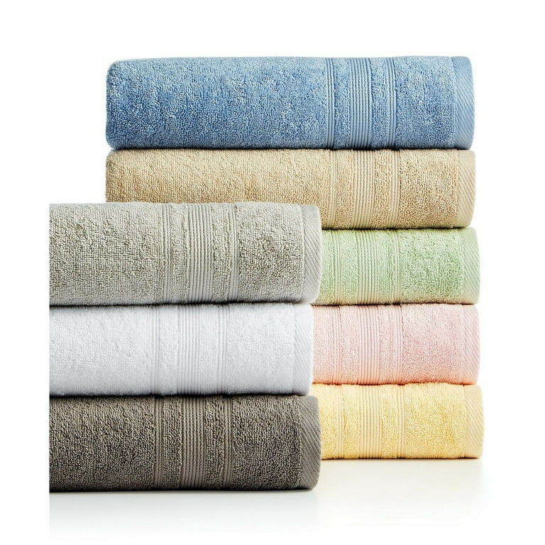 Spectrum 12-Piece Solid Color Cotton Terry Cloth Terry Cloth Hand Towels  16x28 Hibiscus