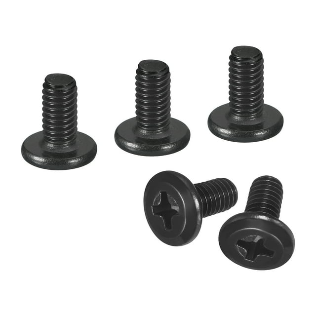 50Pack M4-0.7 x 8mm Flat Round Head Machine Screws, Phillips Drive Fastener