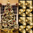thumbnail image 2 of LED Ribbon Fairy Lights Christmas Decoration Christmas Tree Ornaments for Home 2023 DIY Bows String Lights Navidad New Year 2024, 2 of 5