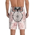 thumbnail image 4 of Lsque Dreamcatcher With Owl Mens Sleep Pajama Shorts,Short Pajama Pants, Cotton Ultra-Soft Knit-Large, 4 of 9