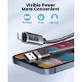 Universal USBType C to Lightning Charger Cable Type L, LED Display