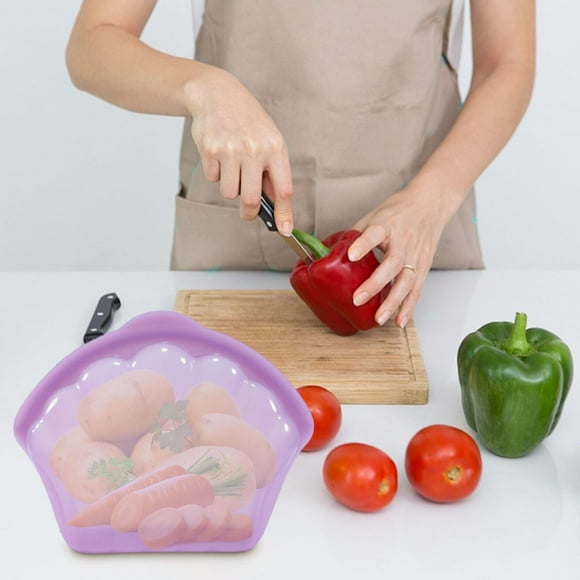 Guarde las bolsas Ziploc de silicona para mantener la frescura
