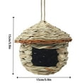thumbnail image 2 of Bird for Outdoor Garden | Straw Handmade Woven Gourd Bird Home for Pet Birds and Gardeners, 2 of 3