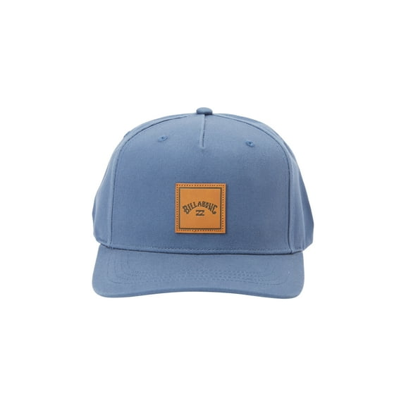 Billabong 6 Panel Mens Snapback Curved Peak Cap ~ Stacked lagoon