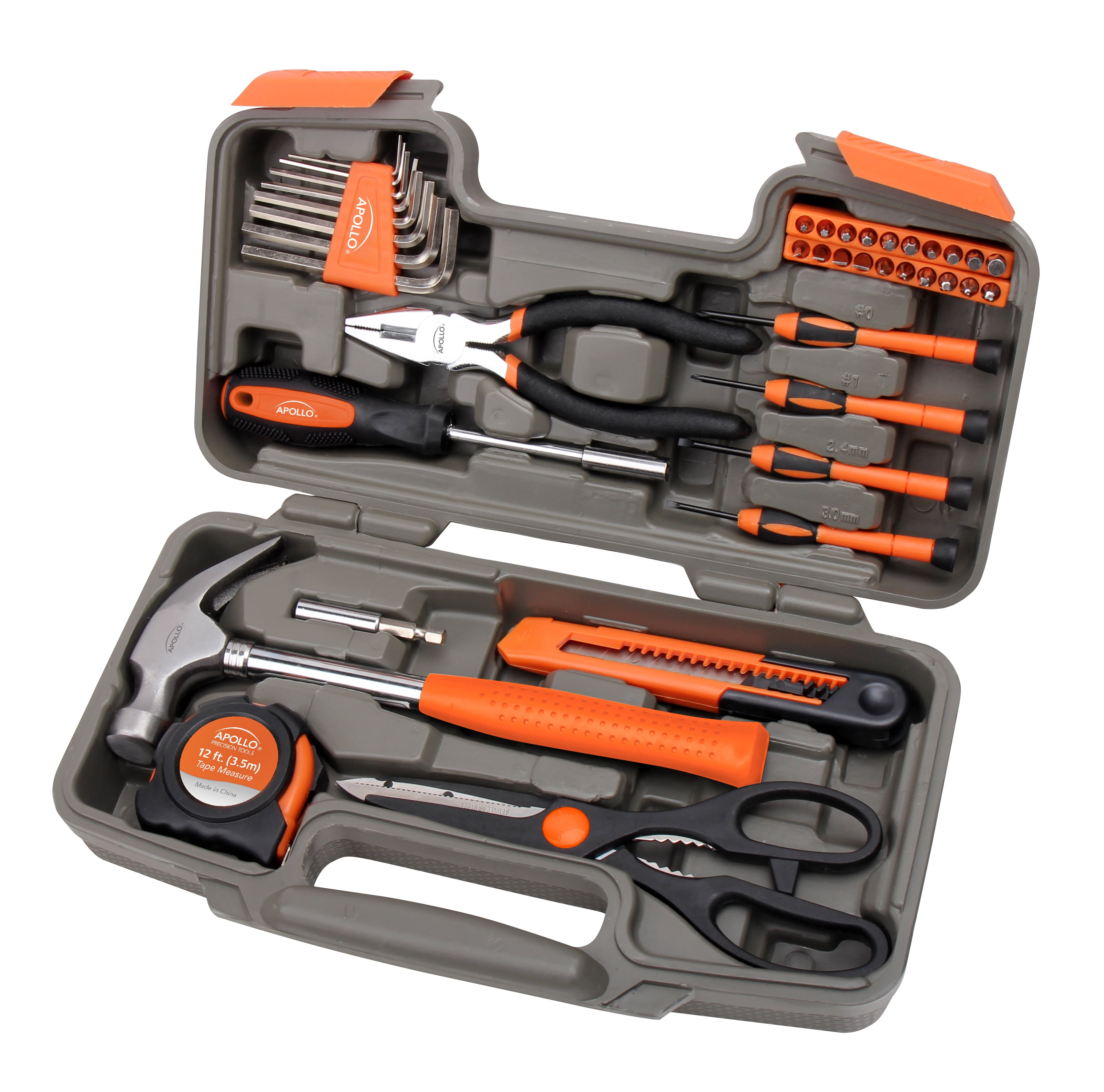 General Household Hand Tool Kit with orange Cartman Pink 39-Piece Tool Set 