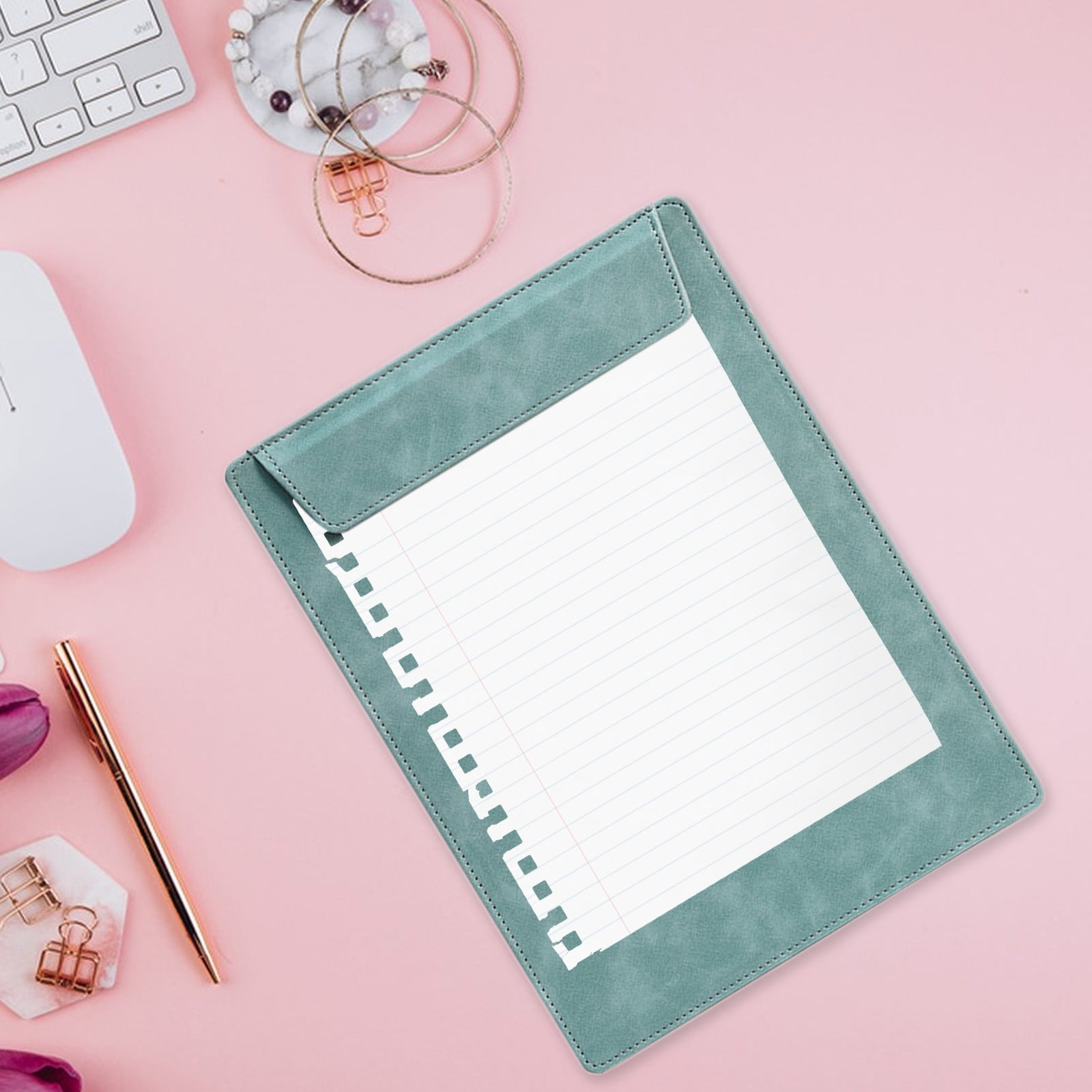 Yhmxh Back To School!A4 Leather-Like Magnetic Clipboard Pad With Writing And Folder Clamp School Supplies