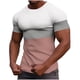 thumbnail image 2 of Tops para hombre, blusas y camisas de manga corta con cuello redondo para hombre, camisetas casuales holgadas con estampado elástico para hombre, blusa de manga corta con cuello redondo para primavera, 2 of 7