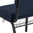 thumbnail image 5 of 20.5 in. Cobalt Molded Foam Church Chair with Book Rack, 5 of 10
