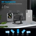 thumbnail image 4 of 4K Ultra HD Projector Mini Home Smart Projector Portable Home Theater Party, 4 of 5