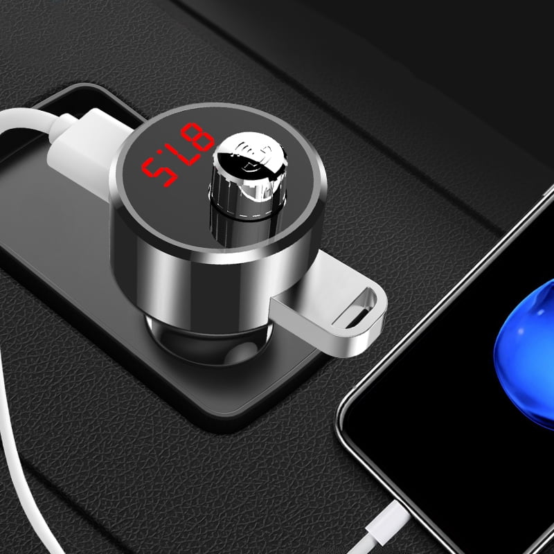 Auto Drive Low Profile Bluetooth FM Transmitter, Hands-free Phone Calls