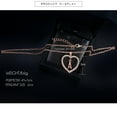 thumbnail image 5 of Matoen Valentines Day Heart Adjustable Length Pendant Necklace for Women, 26 English Letter Fashion Jewelry Women Gift, 5 of 5