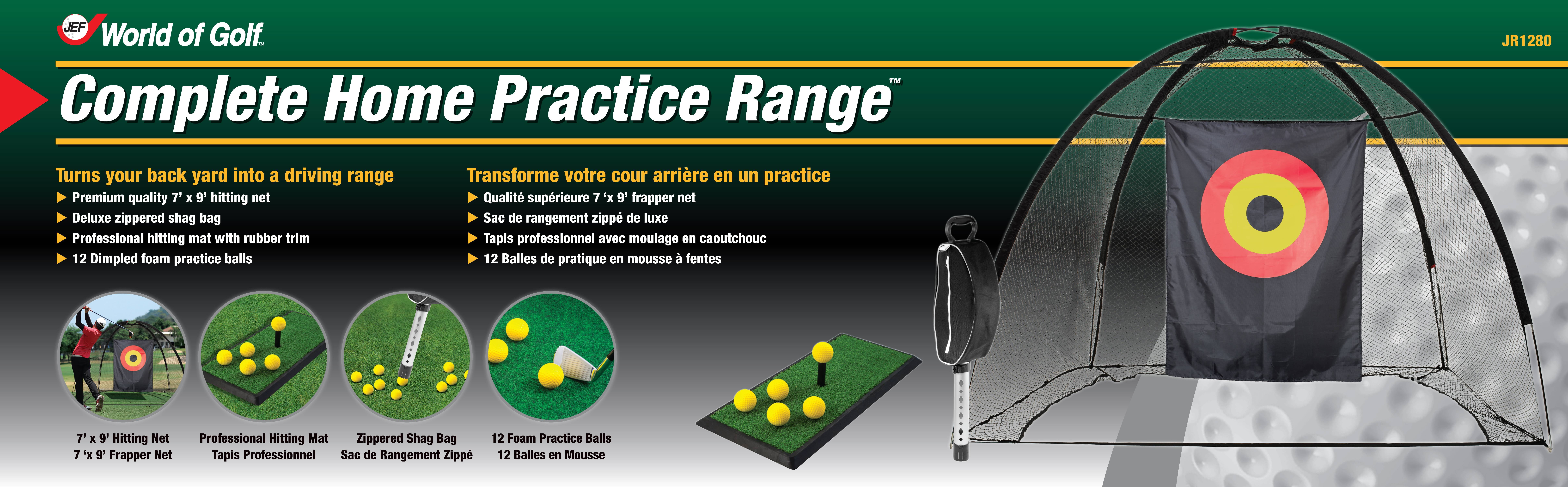 JEF World of Golf Professional Large Realistic Putting Training Mat, 3 Feet by 10 Feet Jef World of Golf Official Website - Premium Golf Products