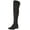 Black B, variant on women's charles by charles david gunter over the knee boot