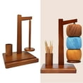 thumbnail image 2 of Wooden Yarn Holder With Phone Stand Wooden Yarn Spool Rack Yarn Holder For Crocheting And Knitting Yarn Spindle Easy Yarn Spool Rack Ideal For Craft Lovers Kitchen Dish Dryer Sheet Dish Drying Mat, 2 of 4