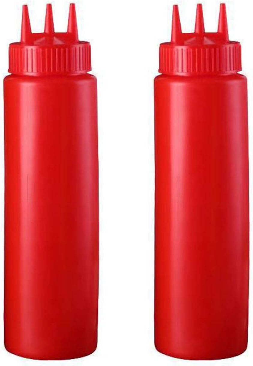 Plastic ThreeHole Squeeze Bottle Seasoning Bottle Squeeze Sauce Bottle