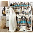 thumbnail image 2 of Carstens Home Unisex Wrangler Lone Mountain Sherpa Throw Blanket - JW230 One Size, 2 of 7