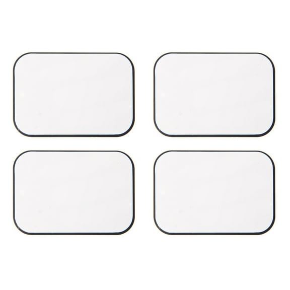 Necvior 4Pcs Replacement Metal Rectangular Magnetic Plate Sticker For Phone Mount Holder