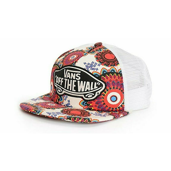 Vans Off The Wall Women's Beach Girl Trucker Snapack Hat Cap - Geo Floral