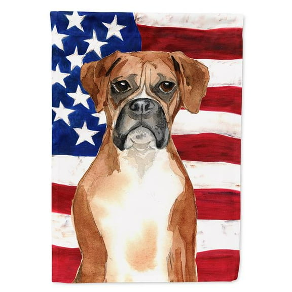 Patriotic USA Boxer Flag Canvas House Size