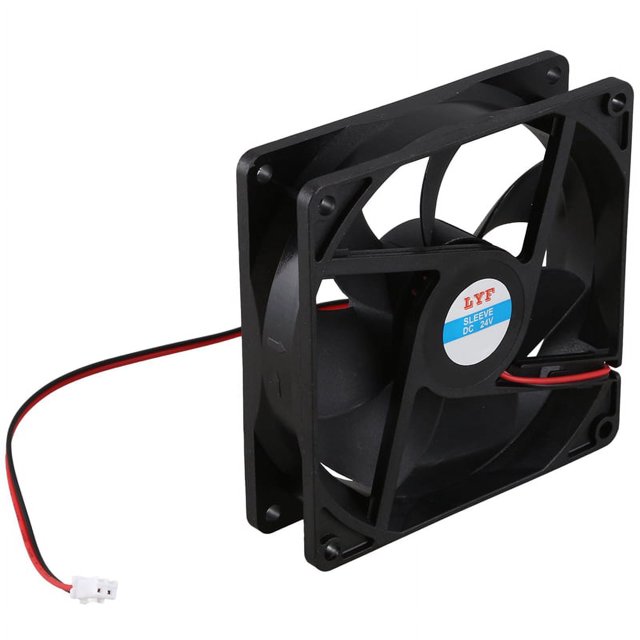 Ventilador de refrigeración con cojinetes de manguito de 2 pines, 24 V, 92 mm x 25 mm, para carcasa de PC y CPU