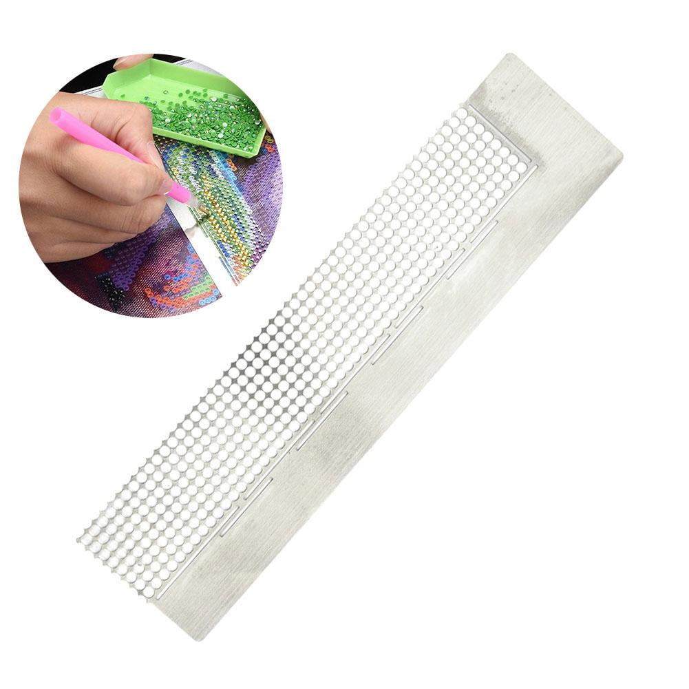 Diamond Painting Ruler Stainless Steel Diamonds Ruler DIY Drawing Tool