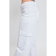 Womens Cargo Jeans with Bungee Hem