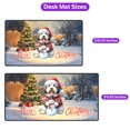 thumbnail image 5 of Merry Christmas Woofmas Xmas Noel Old English Sheepdog Santa Snowman Desk Mat Full Keyboard Mouse Pad Dog Lover Large Mousepad - 13016, 5 of 5