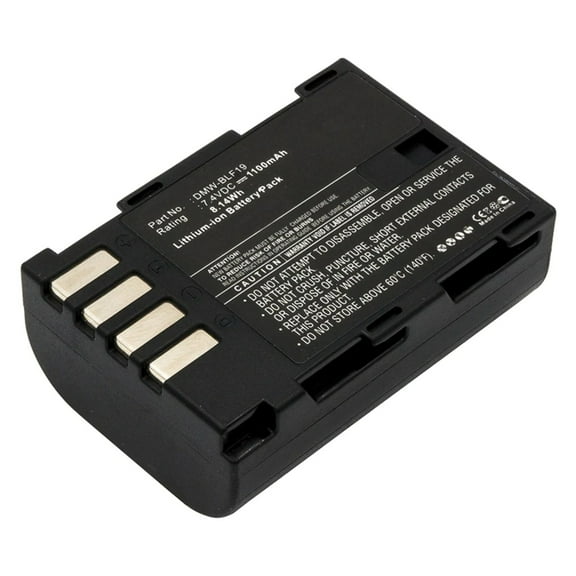 Batteries N Accessories BNA-WB-L9072 Digital Camera Battery - Li-ion, 7.4V, 1100mAh, Ultra High Capacity - Replacement for Panasonic DMW-BLF19 Battery