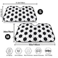 thumbnail image 3 of Kdxio Soccer Ball Print Windshield Sun Shade,UV Rays and Sun Heat Protection,Sunshade for Car Windshield,Car Shade Front Windshield - Small, 3 of 6