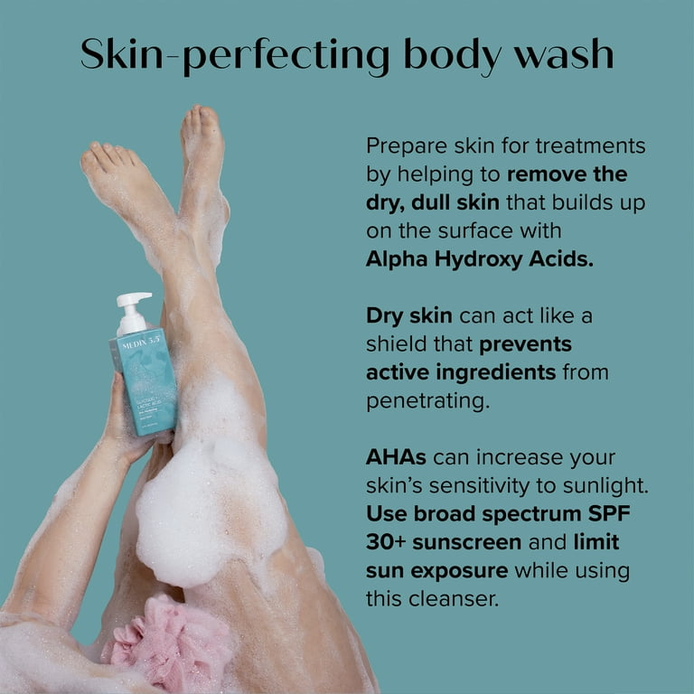 Medix 5.5 Retinol Body Cream Glycolic Acid Body Wash Set 15 fl oz