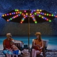 thumbnail image 2 of Solar Umbrella Lights 104 LEDs Parasol String Lights IP67 Waterproof Patio Umbrella Lights  Auto ON/OFF LED Parasol String Lights for Patio Garden Camping Party Decoration, 2 of 10