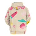 thumbnail image 3 of Summer Flamingo Watermelon Ice Cream 3d Sweatshirts Hoodie Fashion Casual Personality Men's Women Street Hoodie Pullovers Long Sleeve Comfortable Top, 3 of 6