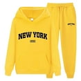 thumbnail image 3 of New York Track Suit for Men Women Long Sleeve Pockets Pullover Hoodie and Sweatpants Tracksuits 2 Piece Set, 3 of 4