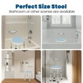 thumbnail image 2 of Naipo Swivel Shower Chair Stool with Grab Bar for Elderly Disabled Adults Handicap, Safety Non-Slip Adjustable Bathtub Seat Bench, Blue, 2 of 8