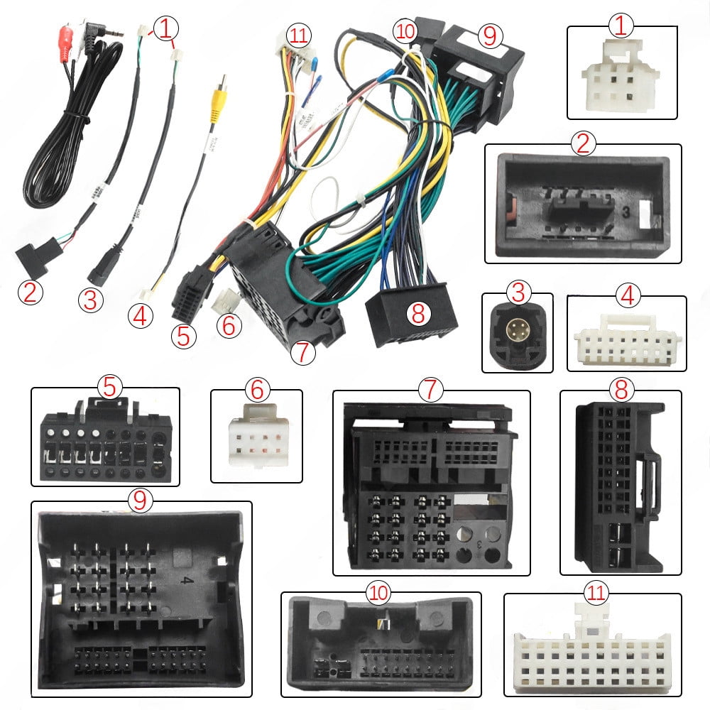 2025-20 lvds android navigation power cable with protocol box for 2011-2015 audi q5.a4l low configuration retrofit